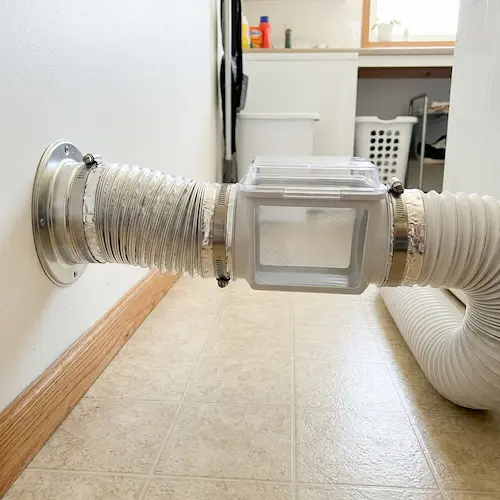 Clean dryer vent in Reno, Nevada after professional cleaning